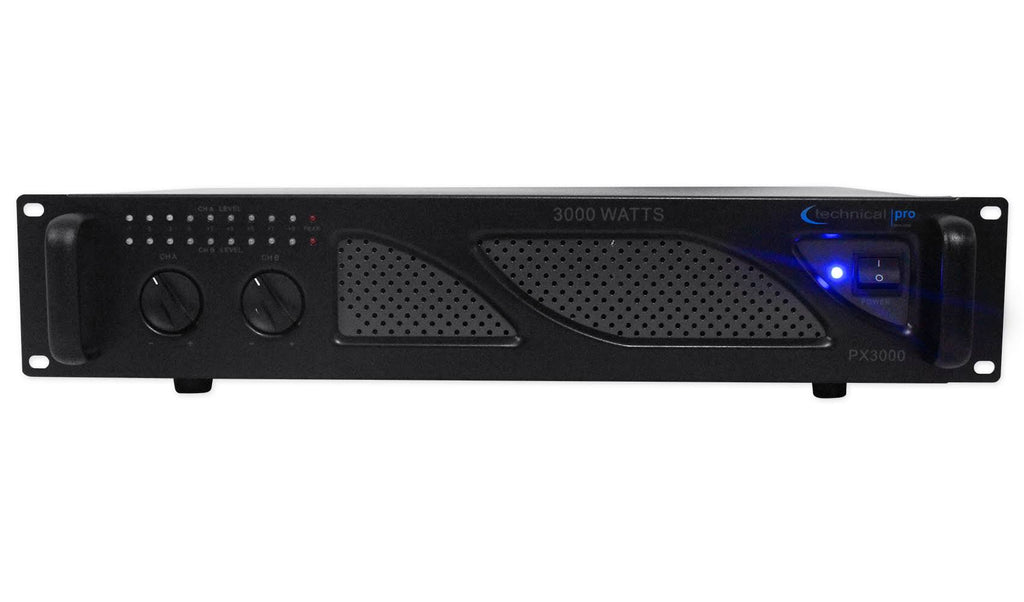 3000W 2-Ch. Power Amplifier with Headphones W417