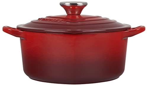 White Enameled Cast Iron 2 Quart Heart Cocotte M3673