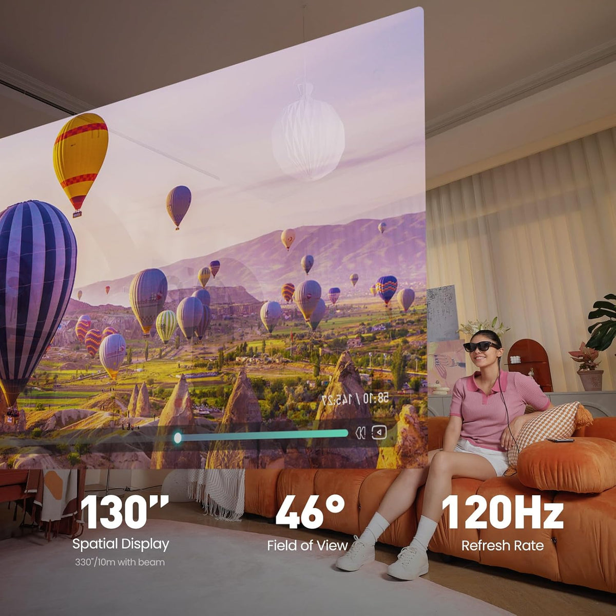 AR Glasses with Hub, 3-level Electrochromic Dimming V933