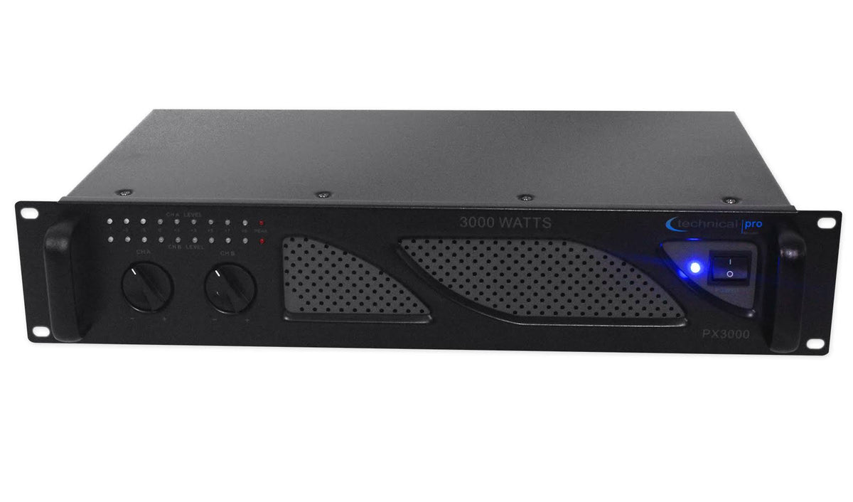 3000W 2-Ch. Power Amplifier with Headphones W417