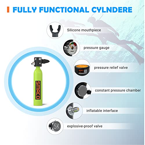 Double Scuba Tank with 0.5L Capacity T66993