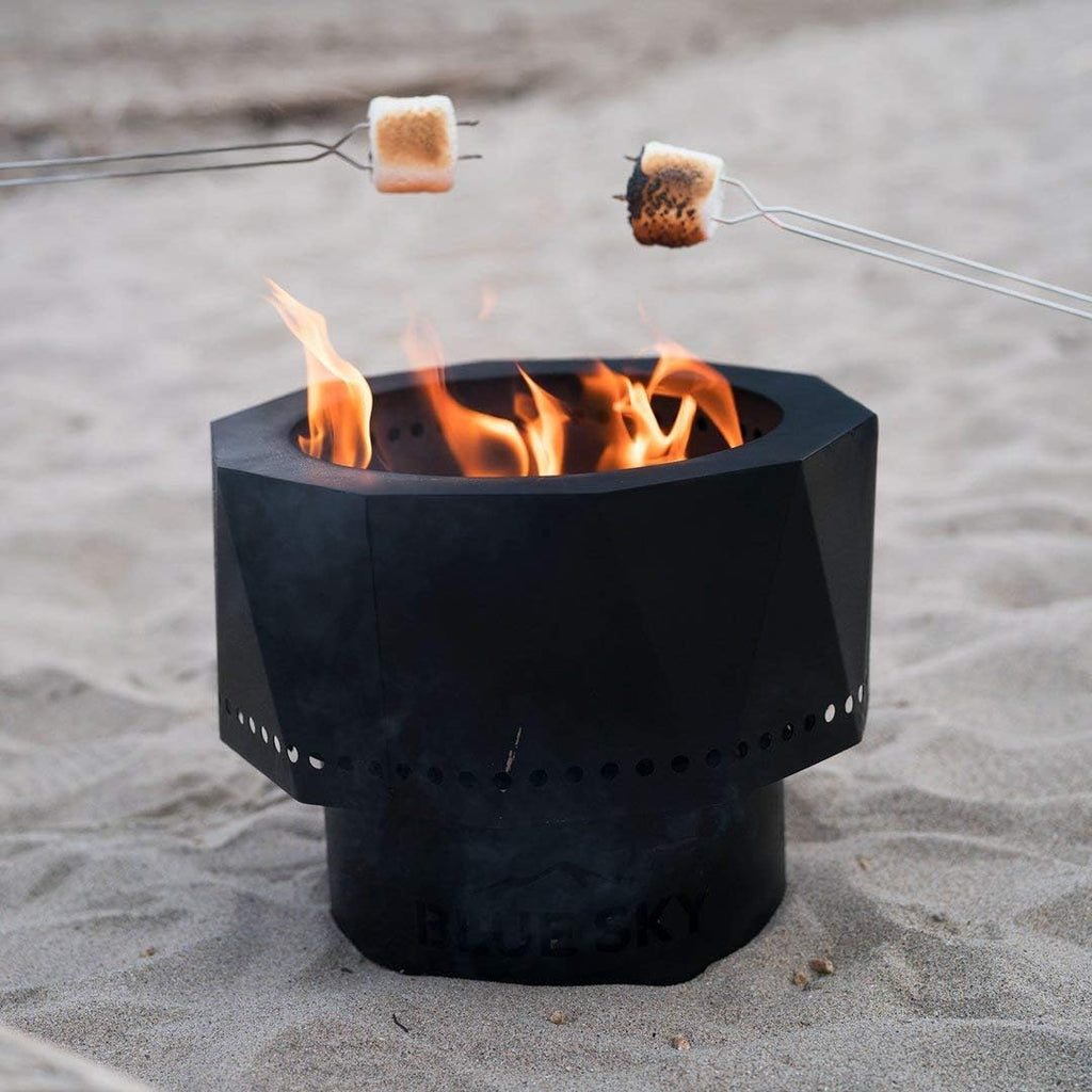 Portable Steel Smokeless Fire Pit with Carrying Bag E692996