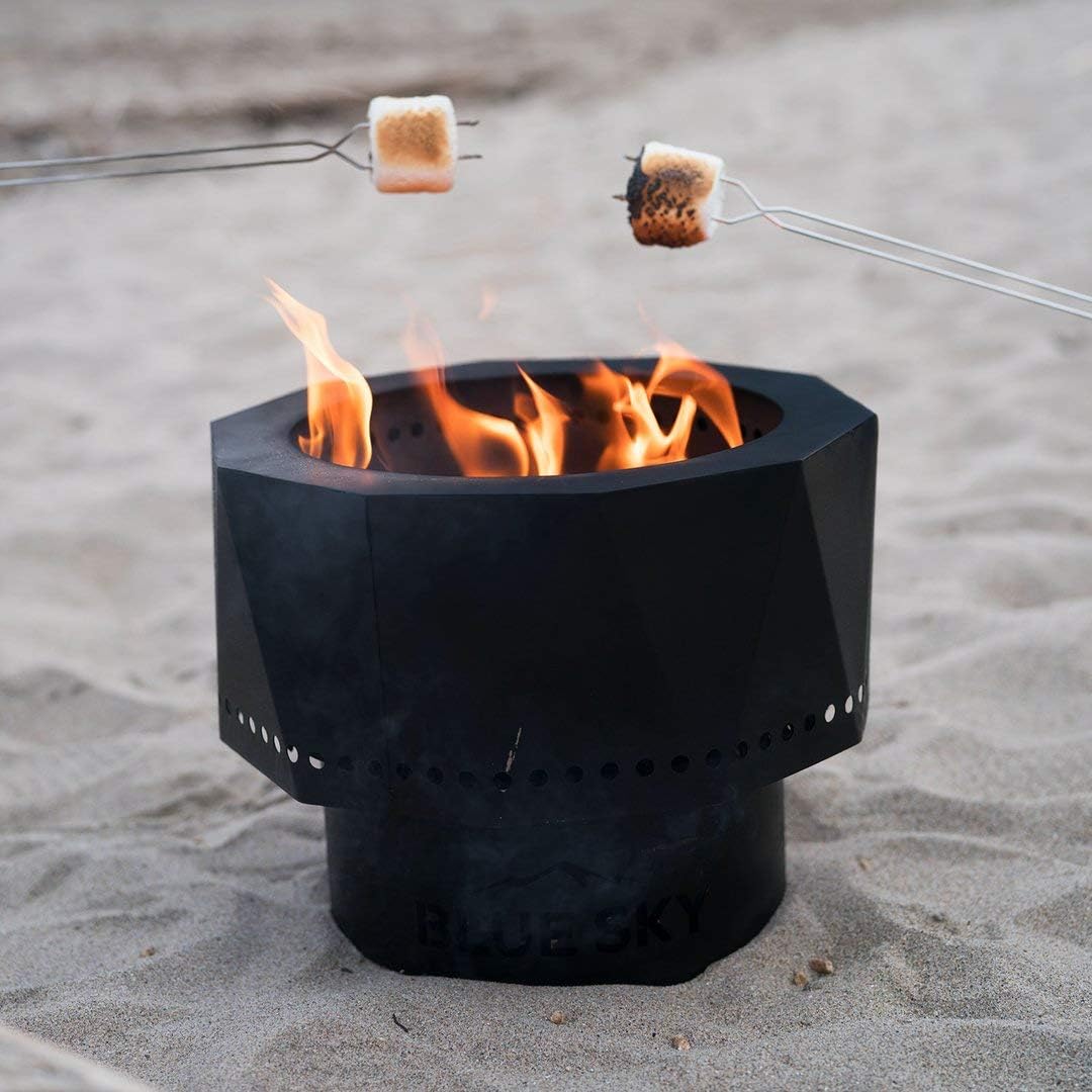 Portable Steel Smokeless Fire Pit with Carrying Bag E692996