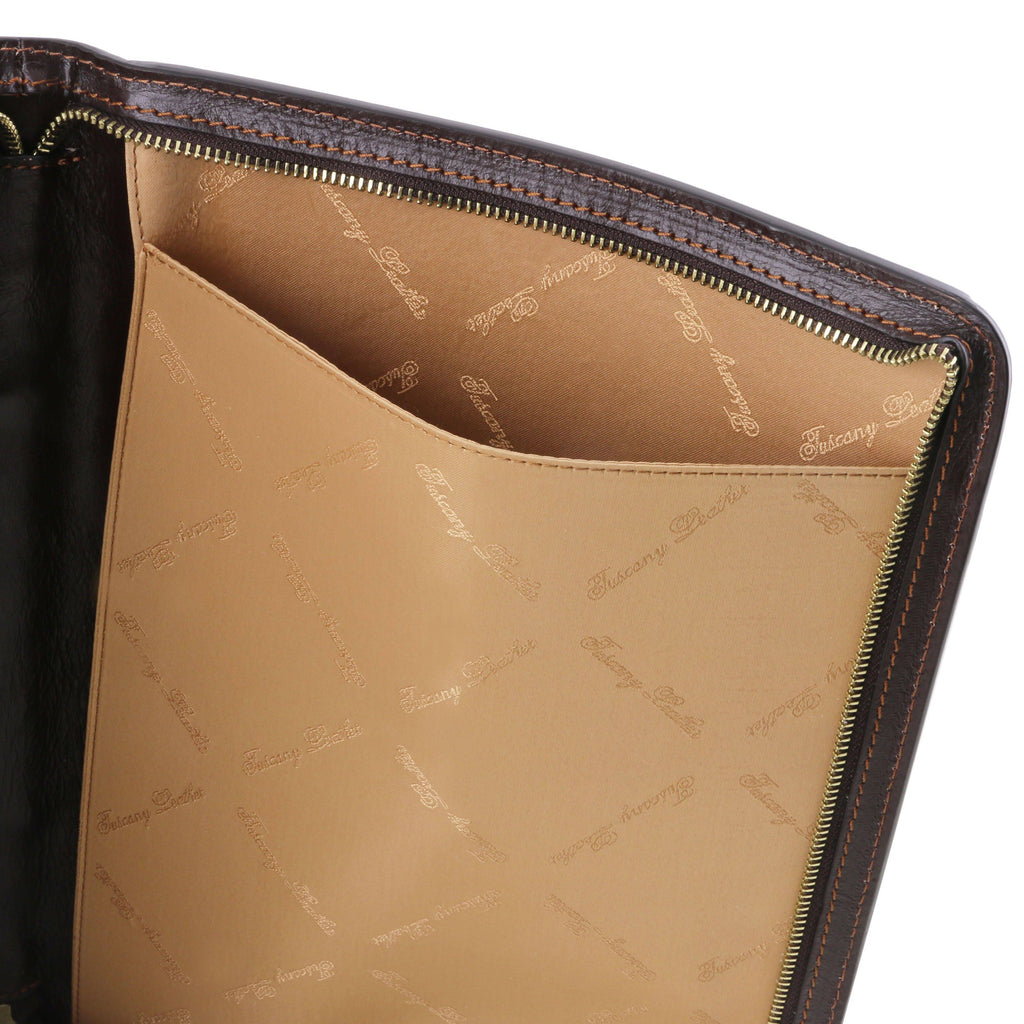 Leather Document Case Black Q74488