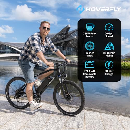 26" Electric Bike with 750W Peak Motor, 7-Speed, Removable Battery, Fat Tire B366693
