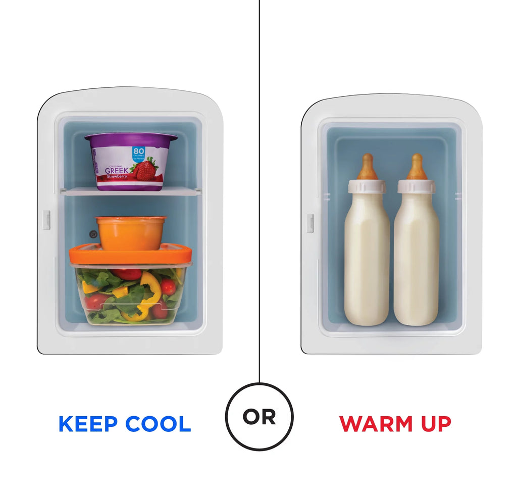 Pink Portable 4L Mini Fridge with Heating and Cooling S767760