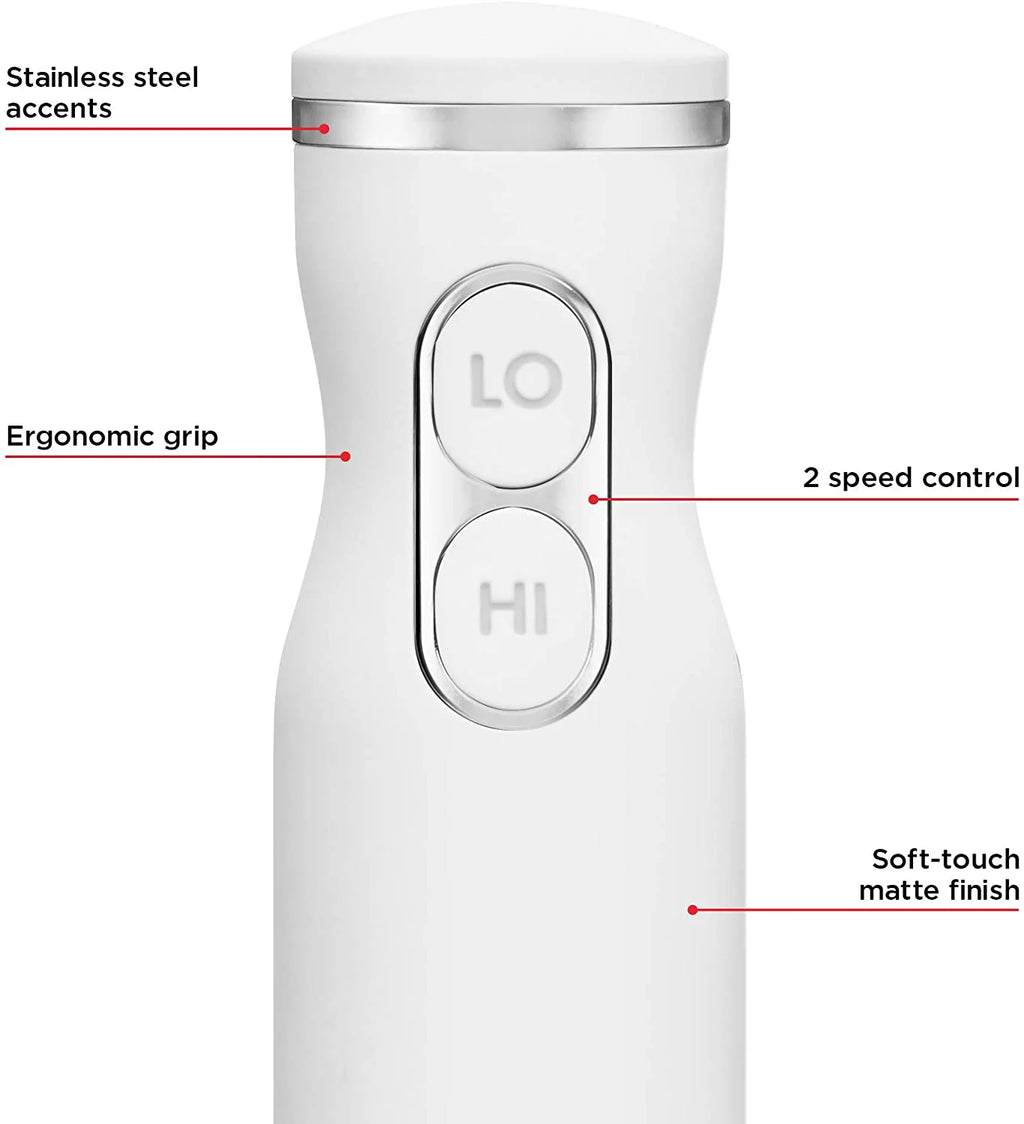 Ivory Immersion Hand Blender with Stainless Steel Blades J62872