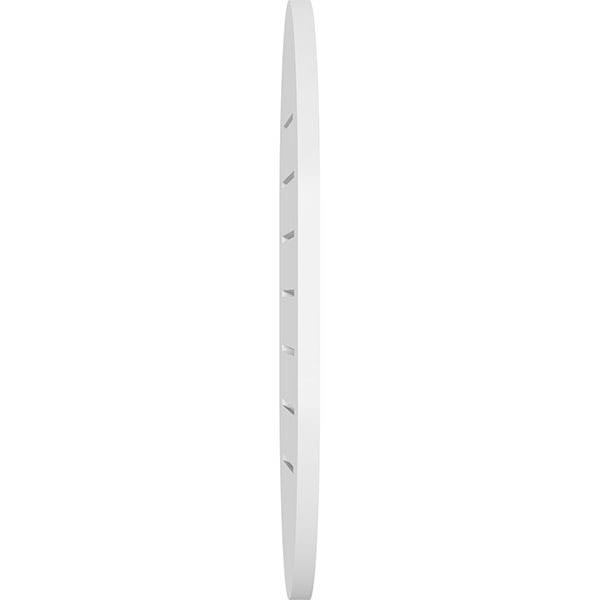 Vertical Round Ended Surface Mount PVC Gable Vent U839802