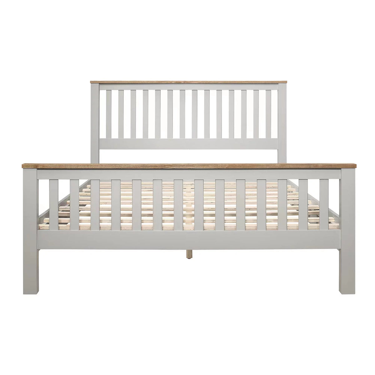 Gray Queen Bed Frame with Headboard A2510