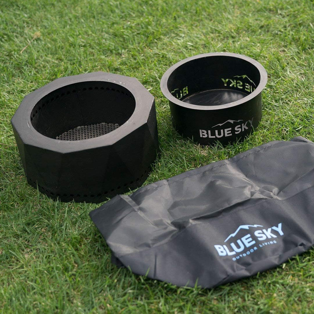 Portable Steel Smokeless Fire Pit with Carrying Bag E692996