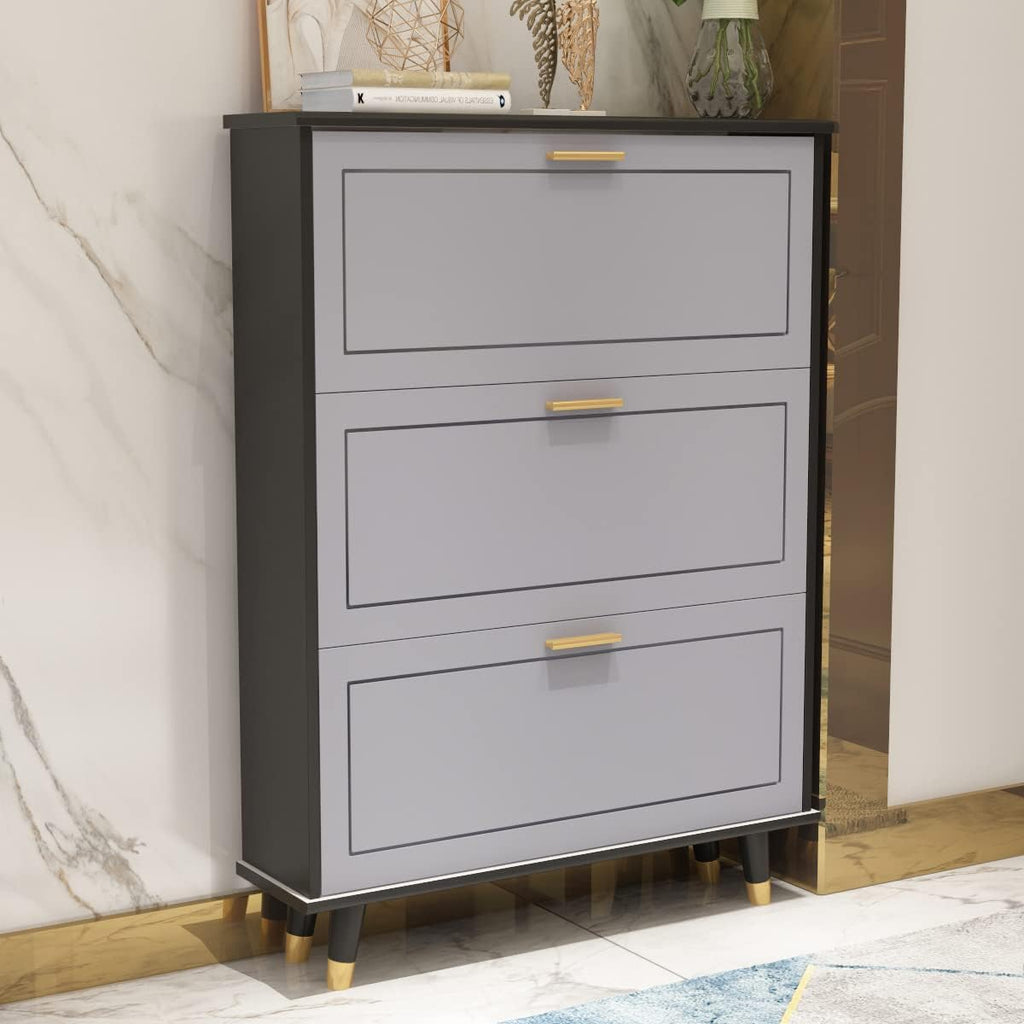 Shoe Cabinet with 3 Flip Drawers D65852