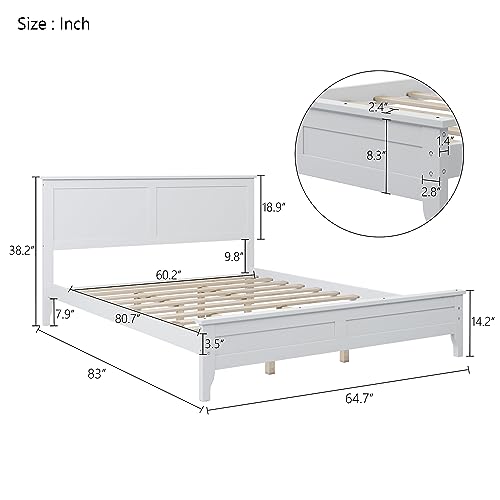 Black Wood King Size Bed Frame Z299254