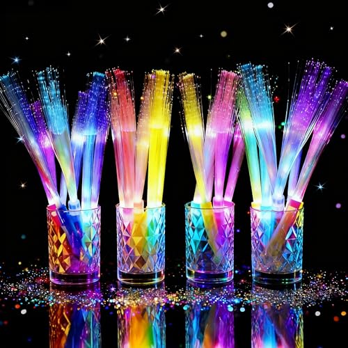 24 PCS Glow Fiber Optic Wands E85346