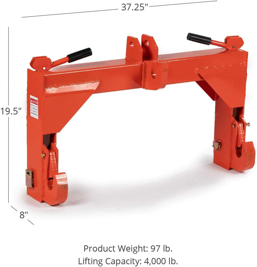 Orange Category 2 3 Point Quick Hitch Adapter C912