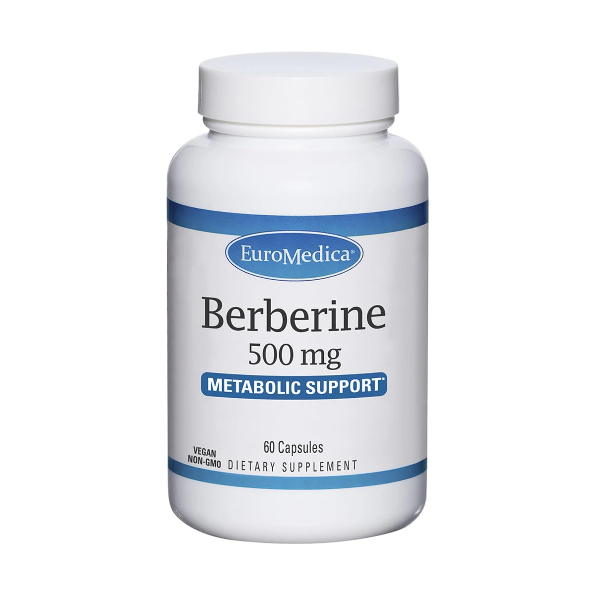 Berberine 500 mg 60 Capsules Indian Barberry Non-GMO Vegan W60666