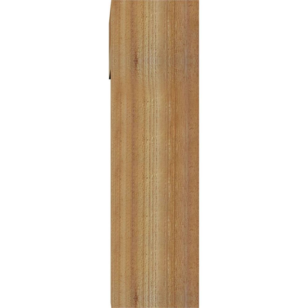 8x22W x 28x22D x 28x22H Traditional Block Rough Sawn Bracket with Offset Brace O97470