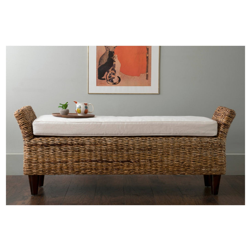 Brown Abaca Bench P1933
