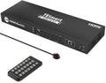 8×1 HDMI Switch 4K @ 60Hz HDCP 2.2 with Rack-Ears, IR Remote Control, Auto Switch - Black Z694115