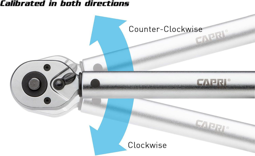 30-150 Inch Pound Industrial Torque Wrench, 1 4 Drive, Matte Chrome L882258