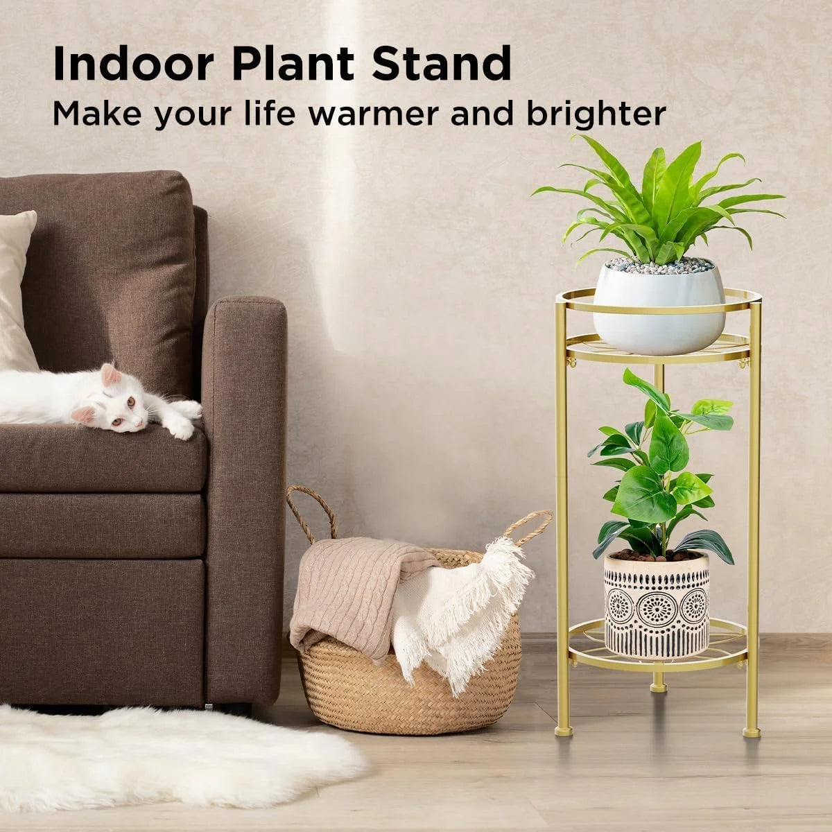 2 Tier Metal Plant Stand F95278