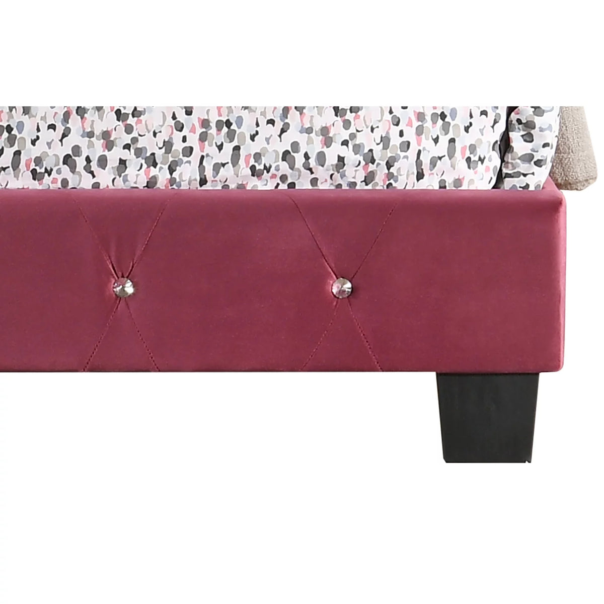 Velvet Upholstered King Bed A463