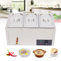 Commercial Electric Stainless Steel Food Warmer with 3 Pan Q187