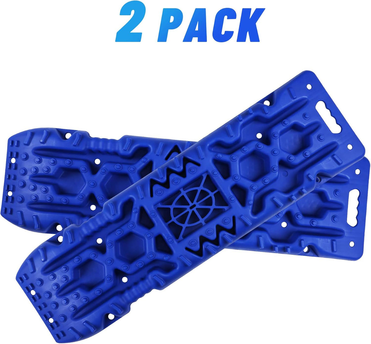 Blue 10Tons Traction Boards Set of 2, 43” x 12.5” x 2.5” Q819954