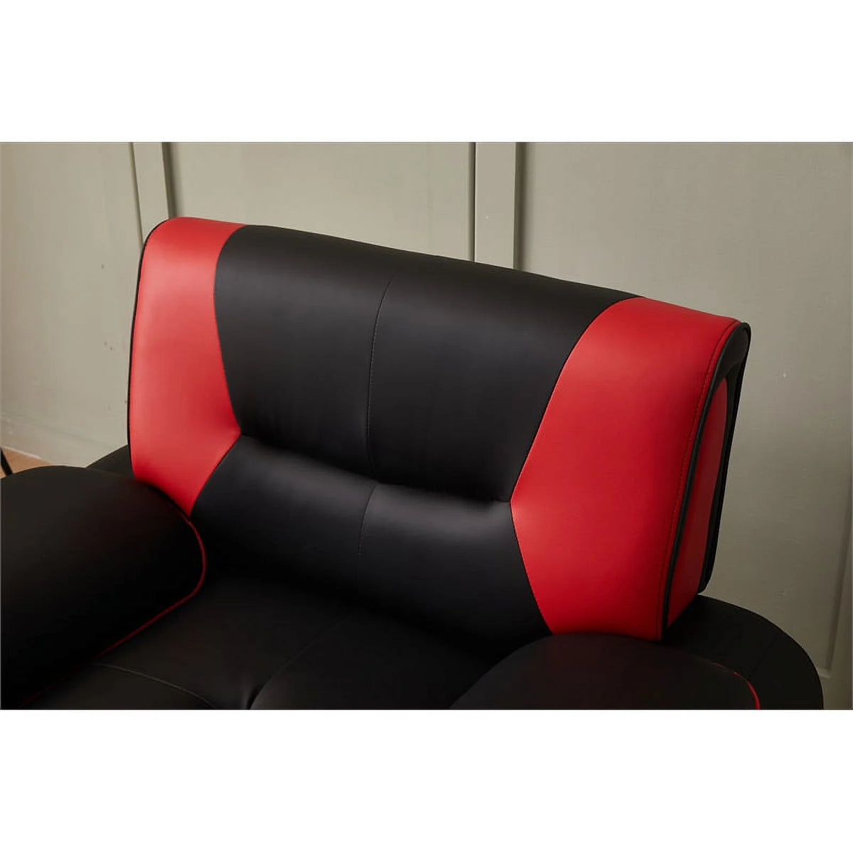 Black Faux Leather Livingroom Chair S3370