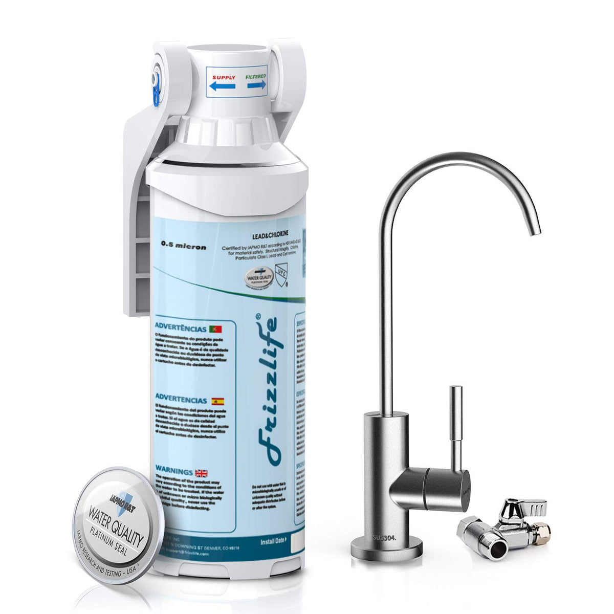 Under Sink Water Filter with Dedicated Faucet W8643