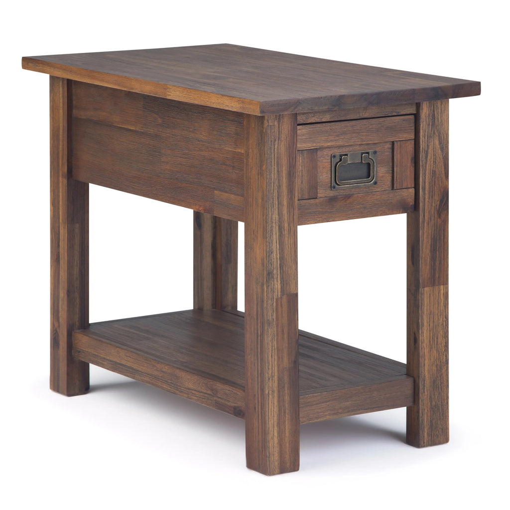 14 inch Wide Rustic Narrow Side Table J342