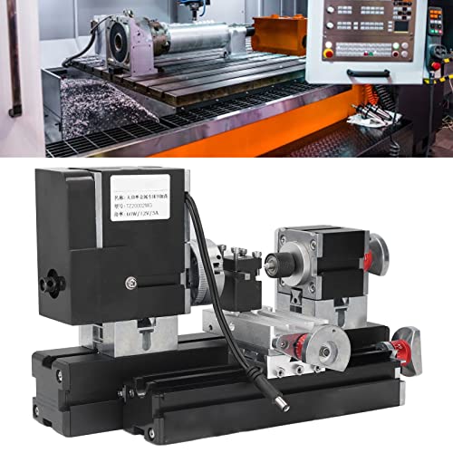 12VDC 60W 12000RPM Micro Lathe Machine with Drill Chuck Y89982
