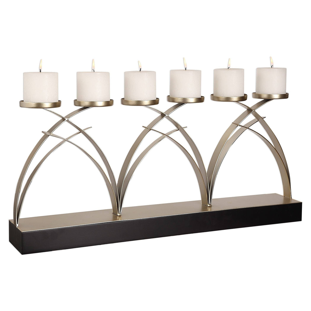 Antiqued Silver Candelabra T908653