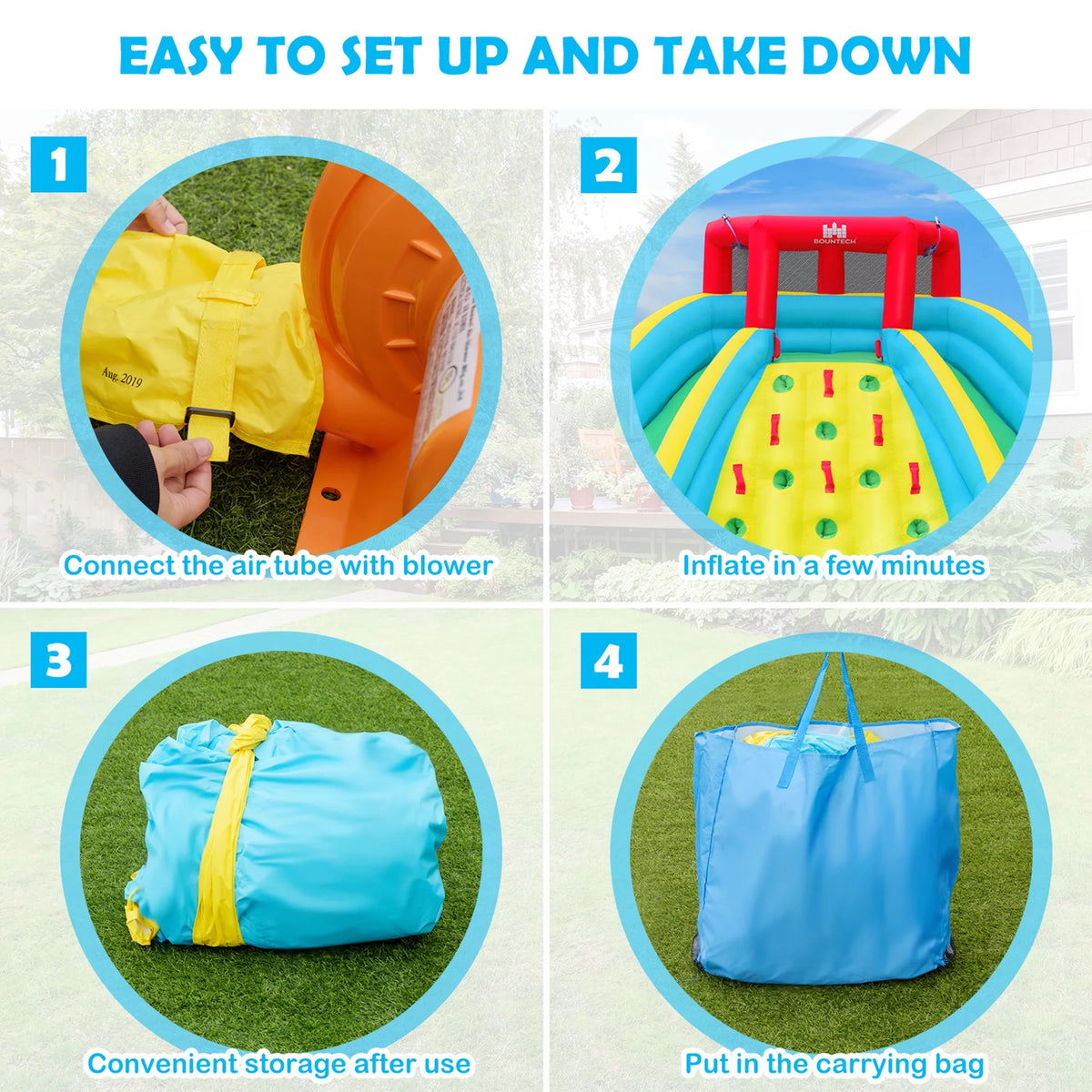 Inflatable Bouncy Splash Pool Climbing Wall O371