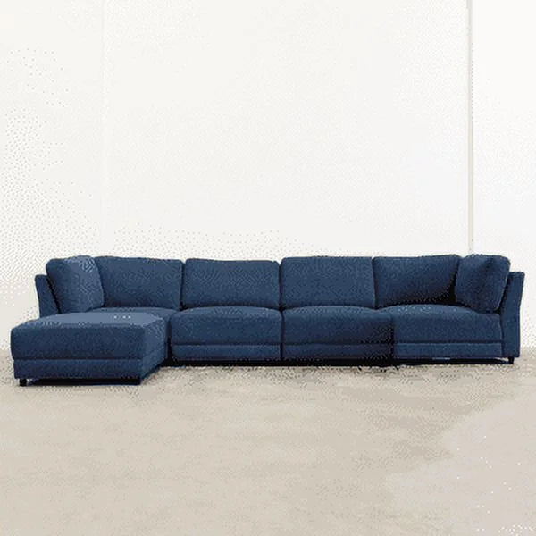 Navy Modular Sectional with 5 Seats V493