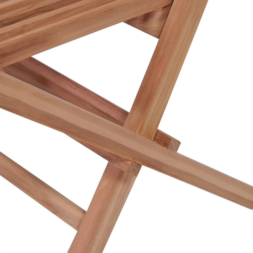 4 Piece Folding Teak Wood Dining Chairs J804685