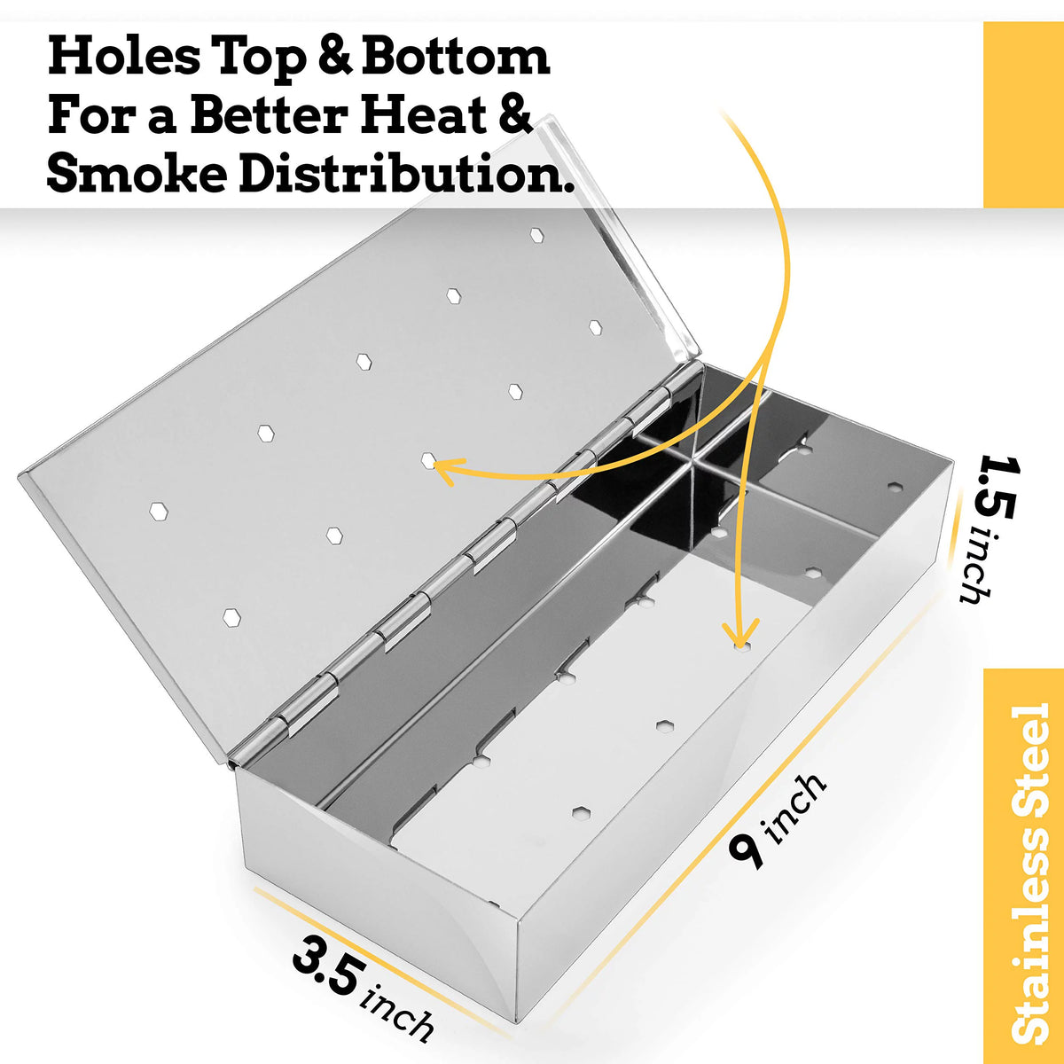 Grill Smoker Box for Wood Chips C250