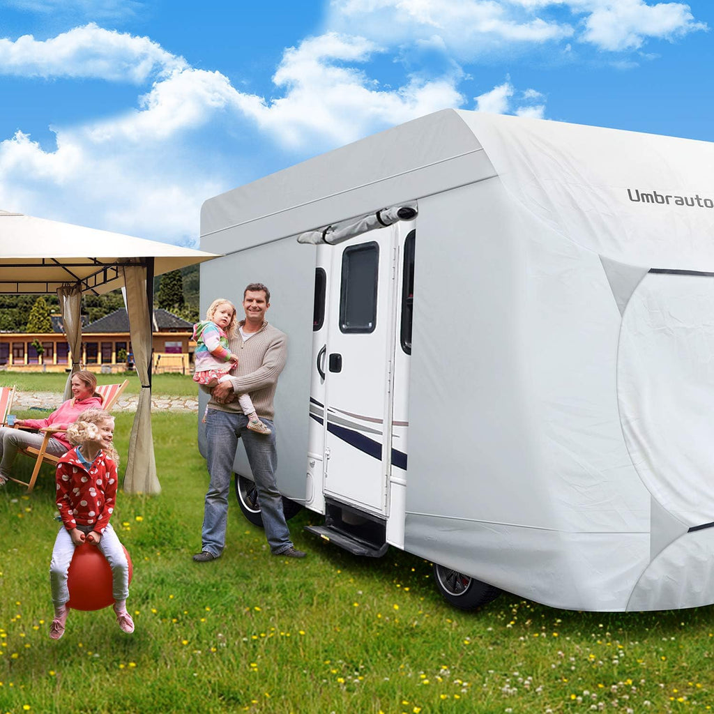 3 Layers Waterproof Ripstop RV Cover Fits 29Ft to 32Ft, Grey A913107