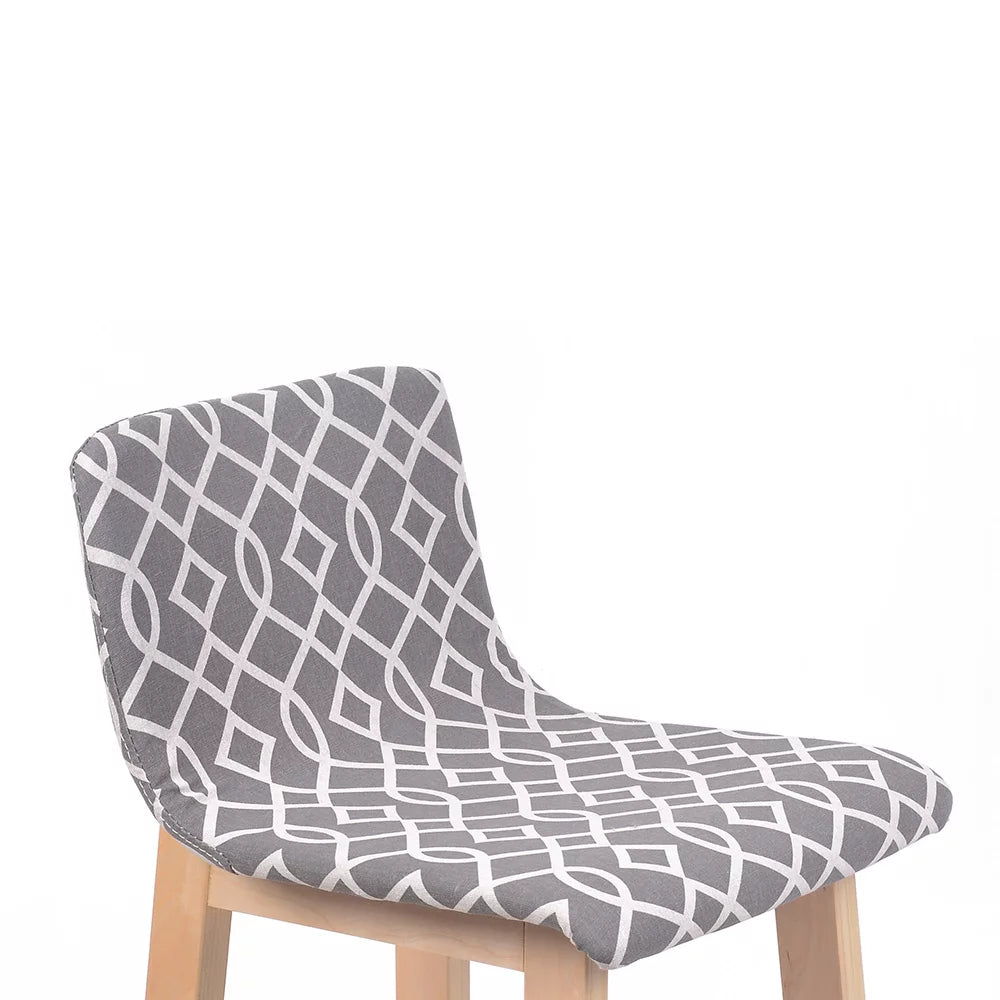 Contemporary Wood Fabric Barstool M532849