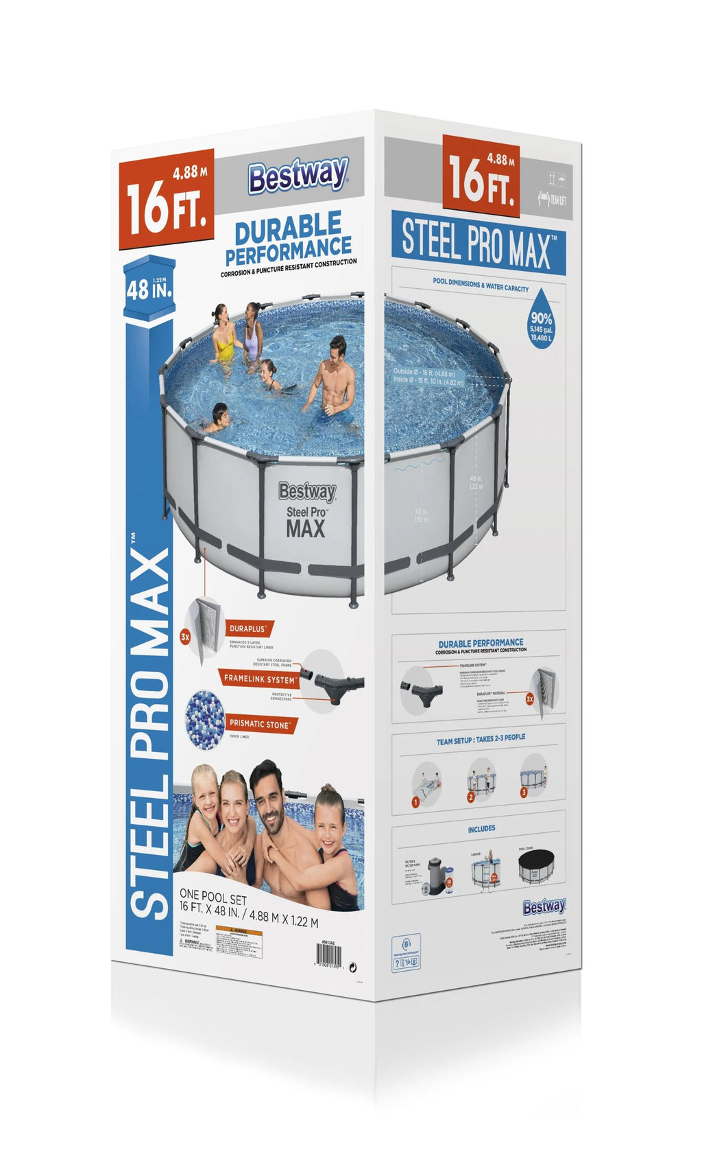 Steel Pro MAX 16' x 48 Round Pool Set N918