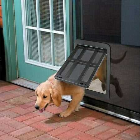 Large Black Magnetic Pet Screen Door I426175