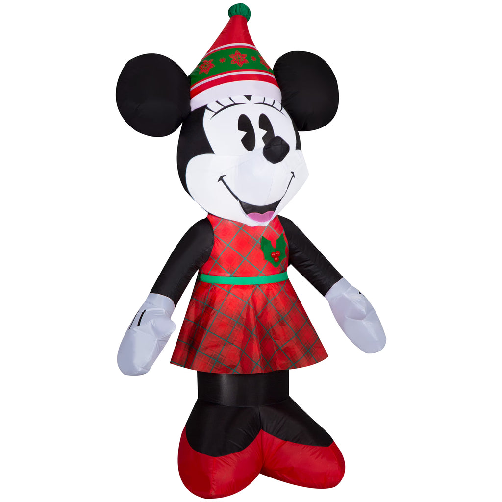 5 Foot Nordic Winter Christmas Minnie Mouse Inflatables H935