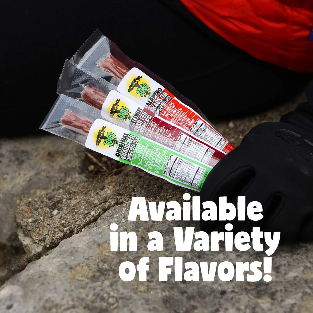 Smoked Grass-fed Beef Sticks 1-oz 72 Ct J69072
