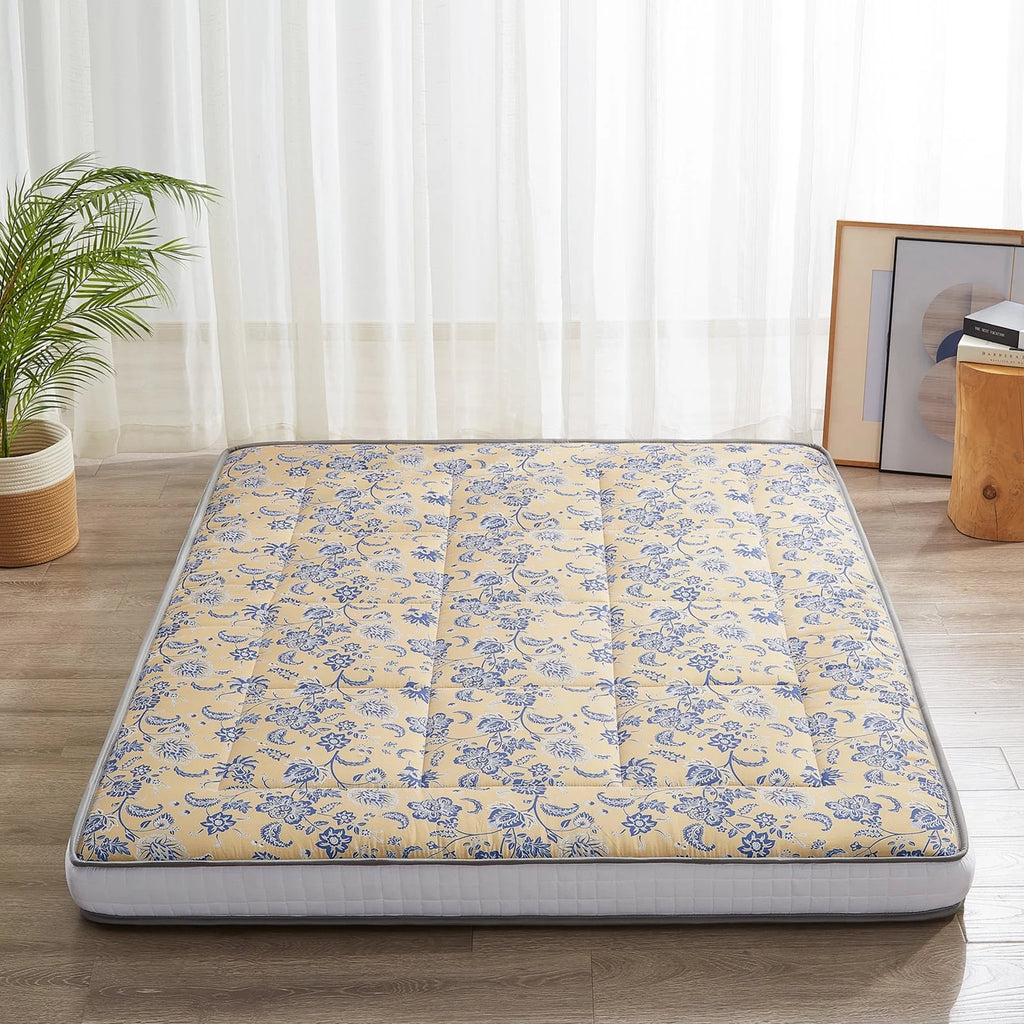 6 Extra Thick Foldable Japanese Floor Mattress, Black, Twin I1968
