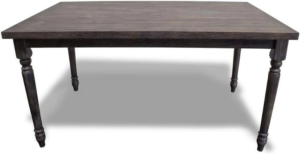 Grey Wood Veneer Distressed Dining Table F42108