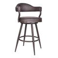 Faux Leather Swivel Bar Chair G516406