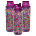 3-Pack 32 oz Double-Wall Insulation Water Bottle with Carry Loop Q994931