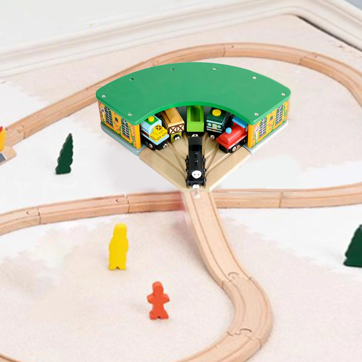 Wooden Train Shed Toy B906