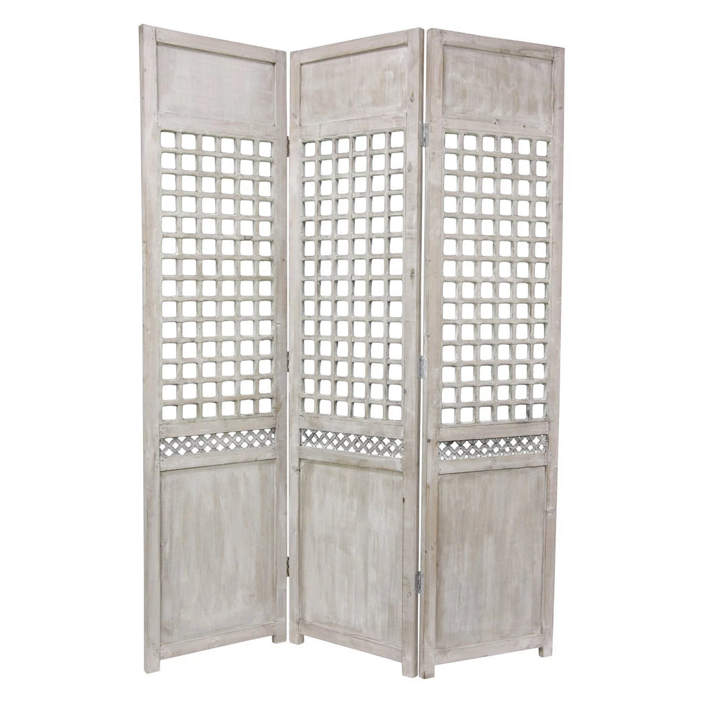 6 ft. Tall 3 Panel Open Lattice Room Divider H865864