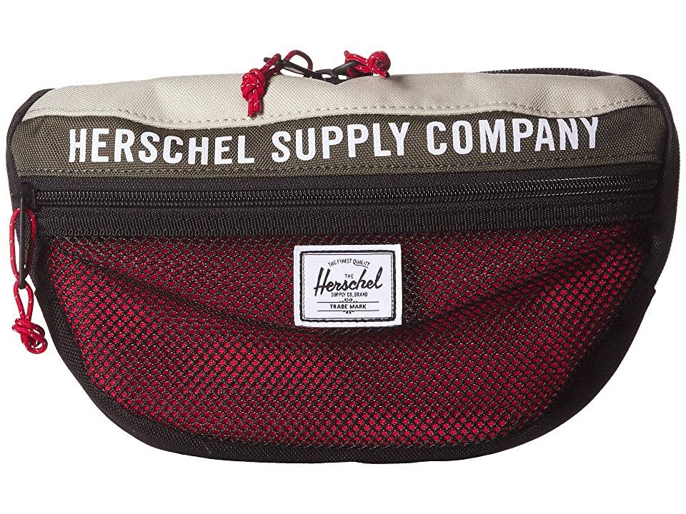 Dark Olive Overcast Black Red Bags O6701