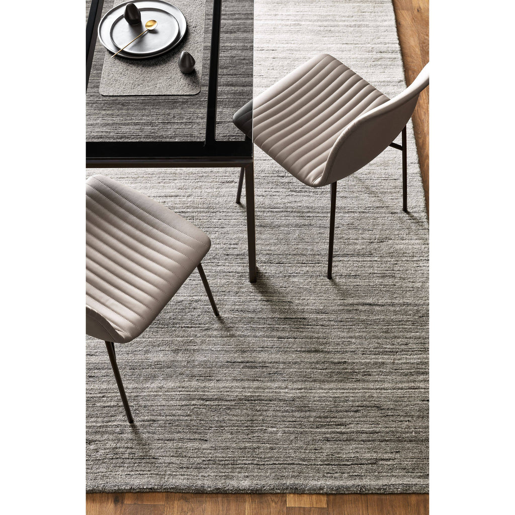 Modern Cato Side Chair in Grey with Chrome Frame H66459